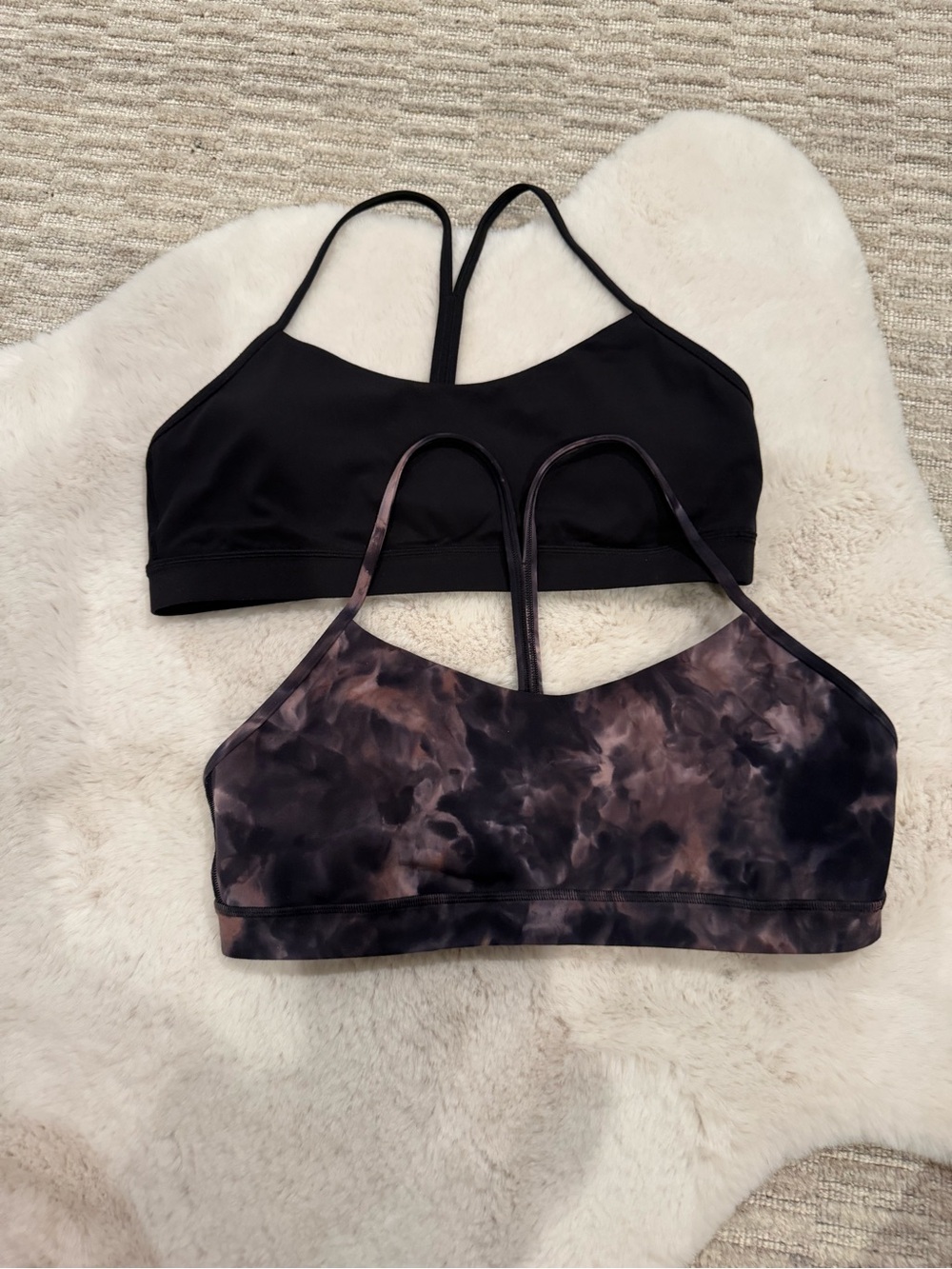 lululemon athletica Strappy Sports Bras - Black & Smoky Tie-Dye - Picture 1 of 8